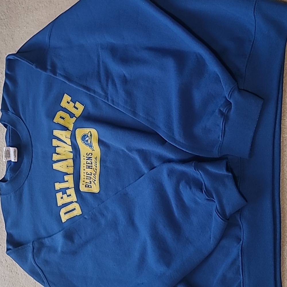 Gildan Heavy Blend Delaware Blue Hens NWOT Size 2XL Sweatshirt